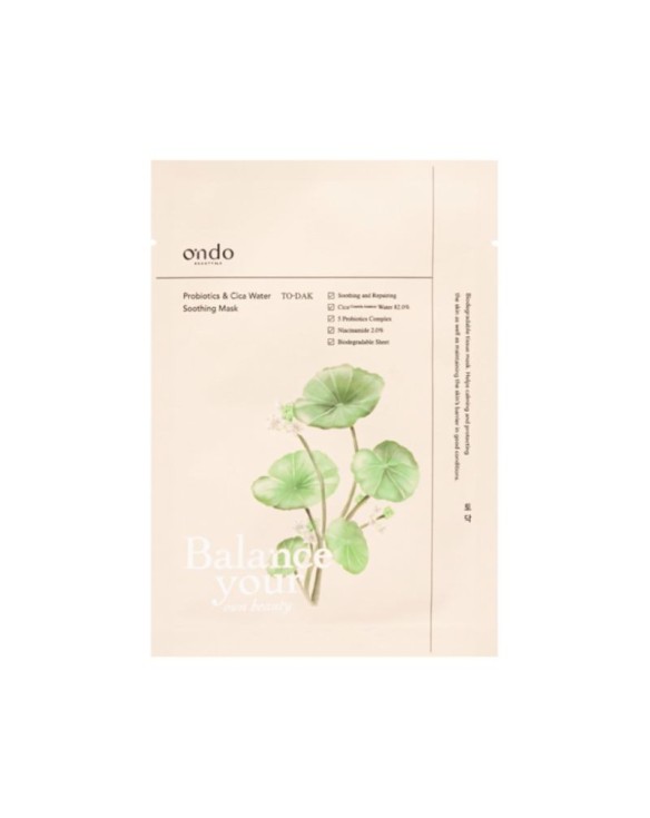 Mascarilla calmante de agua de probióticos y Cica 25ml