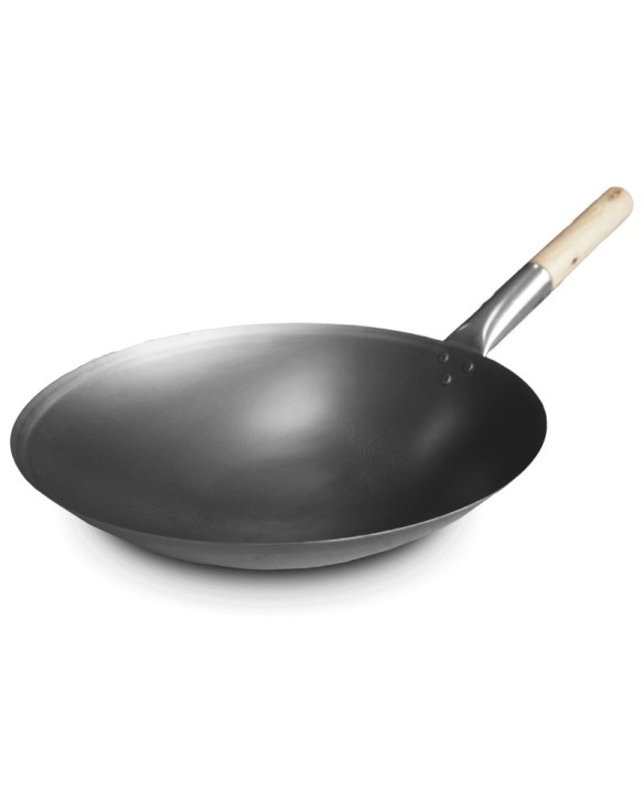 Wok de hierro.  16""