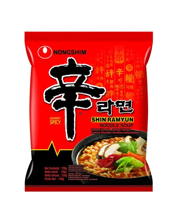 Tallarines instantaneos shin ramyun picante nongshim 120g
