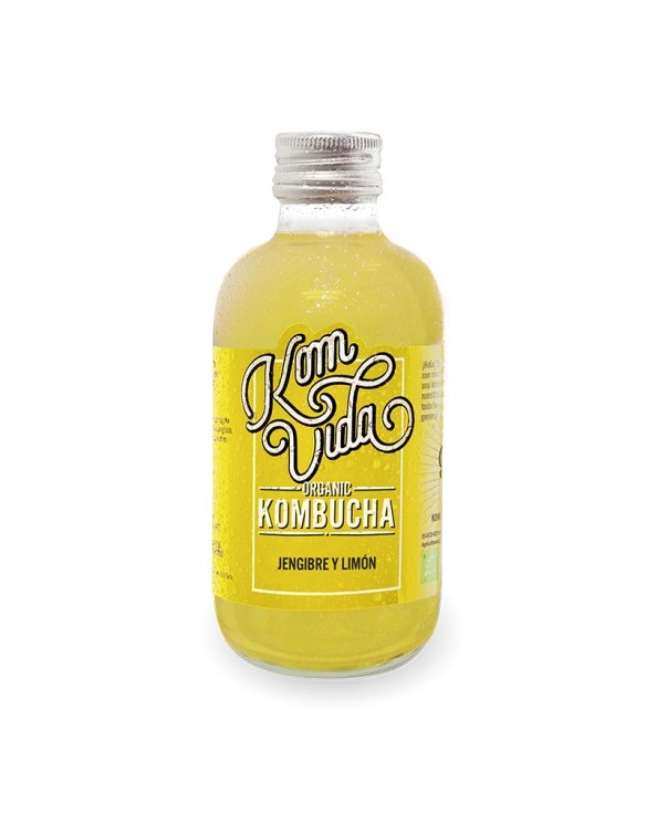 Bebida kombucha de limón y jengibre eco Komvida 250m