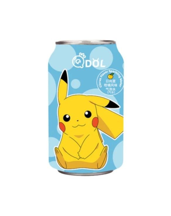 Bebida Qdol con Gas sabor Cítricos Pokémon 330ml