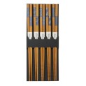 Set de Palillos -5 pares madera azul