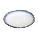 Plato redondo de porcelana tajini blanco 18cm