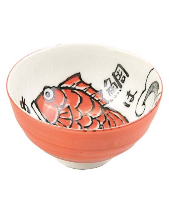 Cuenco de porcelana pez naranja 7cm