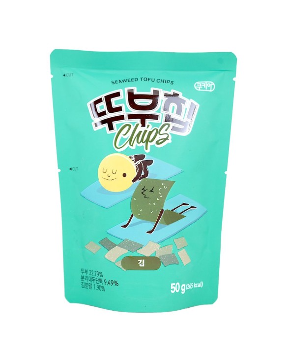 Snack de tofu sabor a algas (COOKIA) 50g