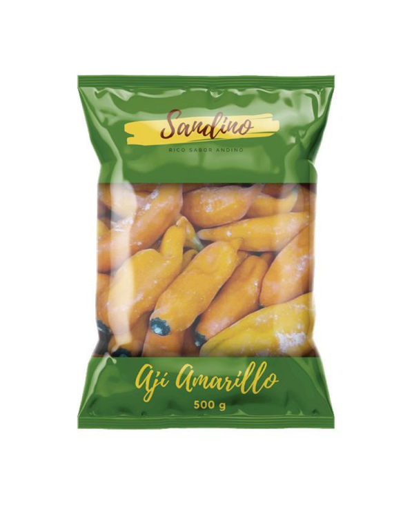 Aji amarillo entero congelado Sandino 500g