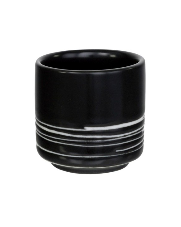 Copa de porcelana para sake Black Maru 4.5cm