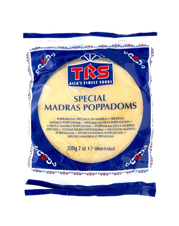 Tortitas de papadums hindú trs 200g Trs
