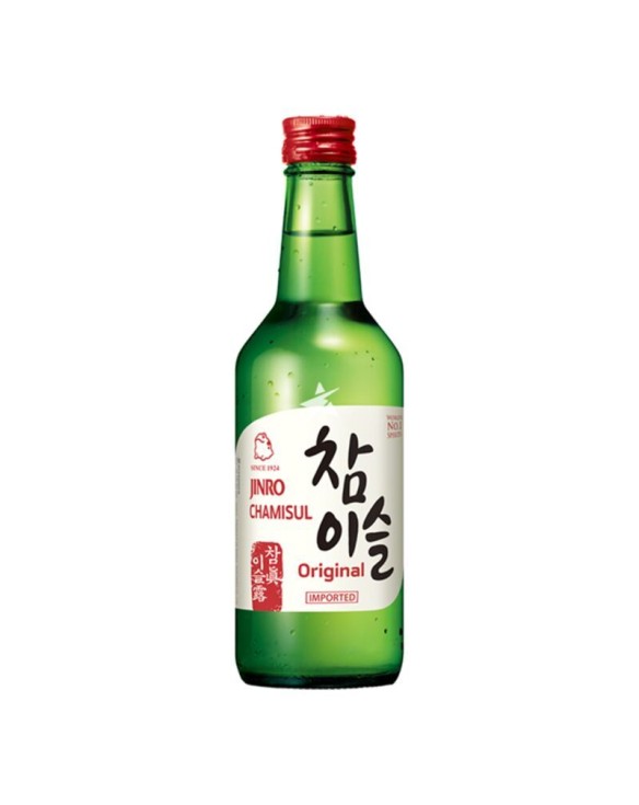 Vino soju original koreano Jinro 350ml Alc.16.5%