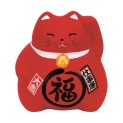 Hucha Gato roja 9cm. Suerte en el Trabajo