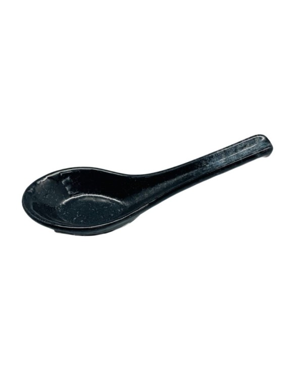 Cuchara de porcelana negro gris 13cm