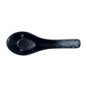 Cuchara de porcelana negro gris 13cm