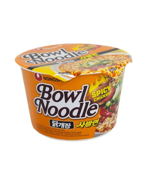 Tallarines instantáneos sabor pollo picante (NONG SHIM) 100g