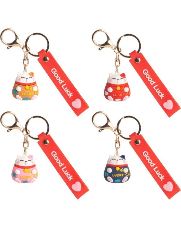 Llavero "Gato de la Suerte" 4cm