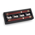 Set de 4 palillos y soportes gatito de la suerte