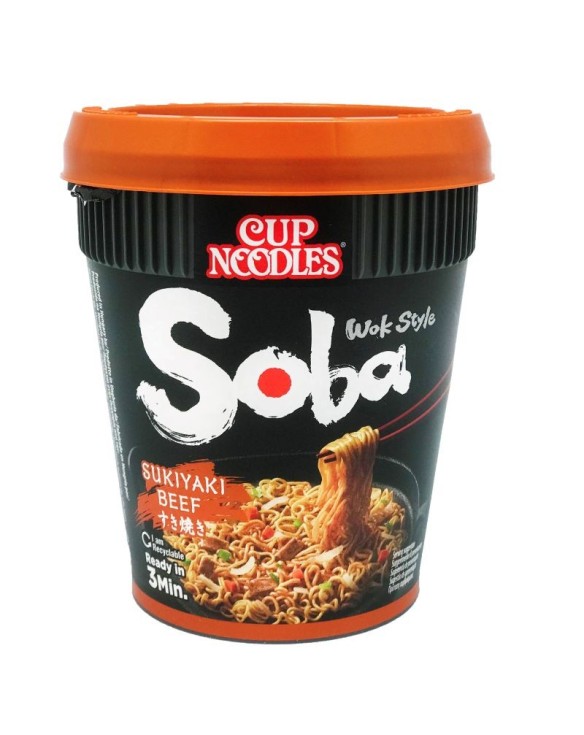 Tallarines en cup de trigo soba sukiyaki beef 87g