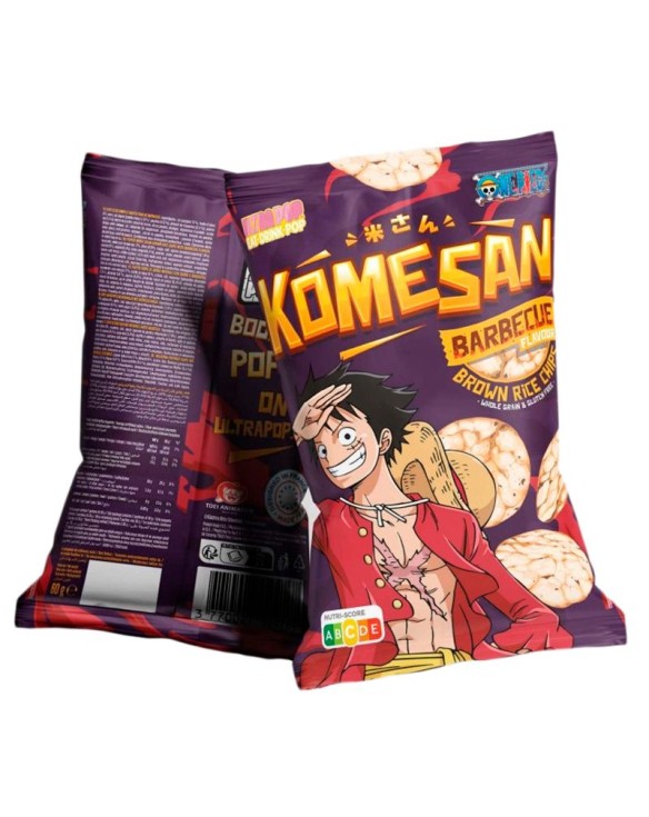 Patatas One Piece de Arróz Integral sabor BBQ Luffy 60g
