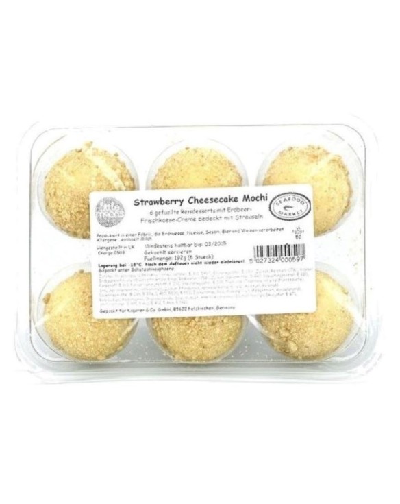 Mochis Little Moons de Helado de Tarta de Queso con Fresas 6uds.