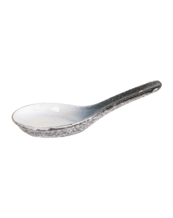 Cuchara de porcelana tajimi blanco  13,5