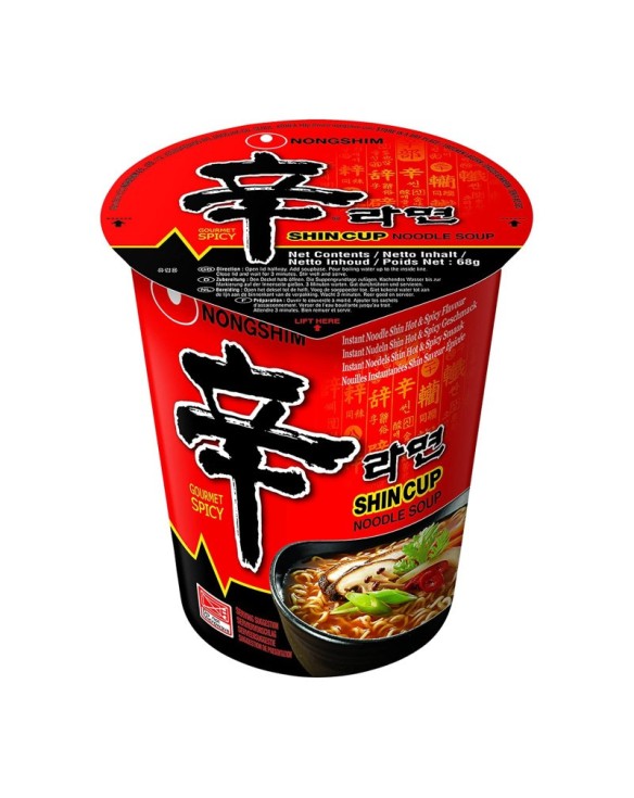 Tallarines en cup spicy nong shim 68g