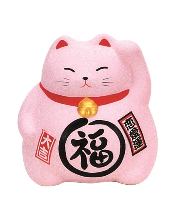 Hucha Gato rosa 9cm. amor