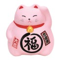 Hucha Gato rosa 9cm. amor