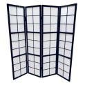Biombo 4 paneles "negro" 180x180cm
