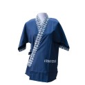 kimono yukata azul tapeta azul