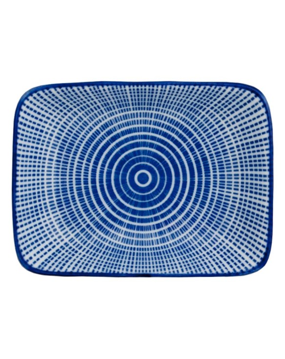 Plato rectangular de porcelana para salsa tokusa 7,5cm