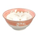 Cuenco de porcelana gato rosa 7cm