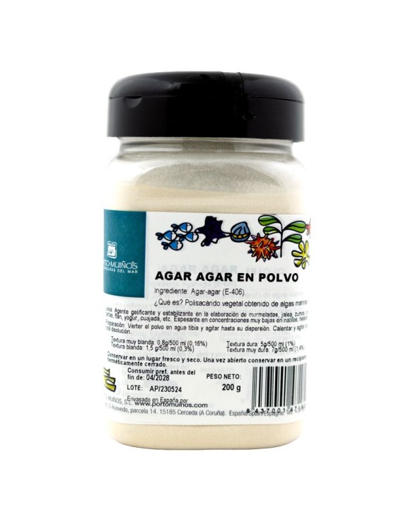 Algas Agar Agar Porto-Muiños Eco en Polvo 200g