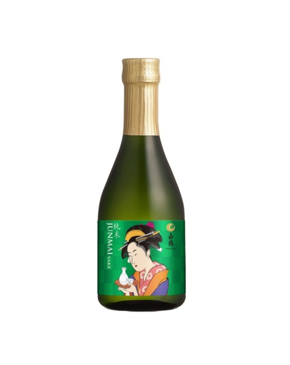Sake junmai ukiyoe Hakutsuru 300ml.Alc.15,5%