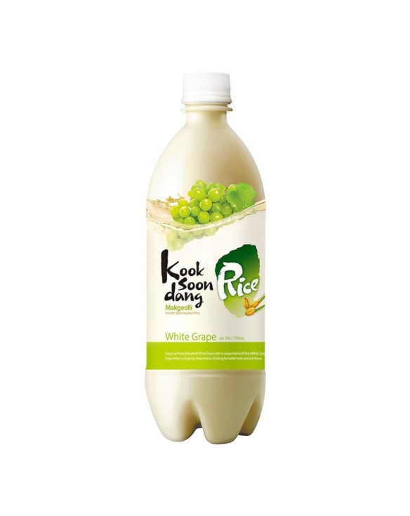 Vino de Arroz KSD Makgeolli sabor Uva Blanca 750ml