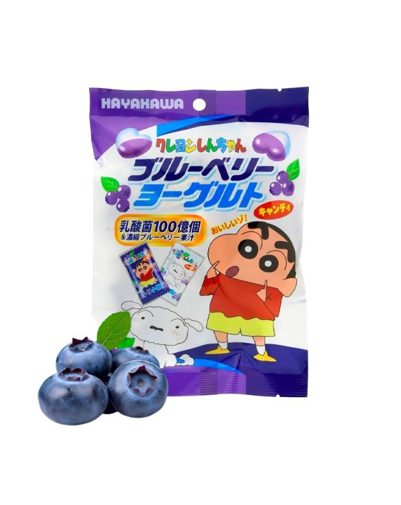 Caramelo sabor yogur de arándanos Shin-Chan (HAYAKAWA) 80g
