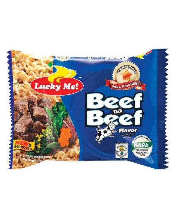 Fideos Instantáneos de Ternera  Lucky 55g