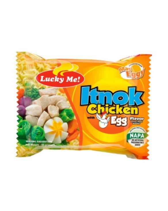 Fideos Instantáneos de pollo con huevo  Lucky 50g