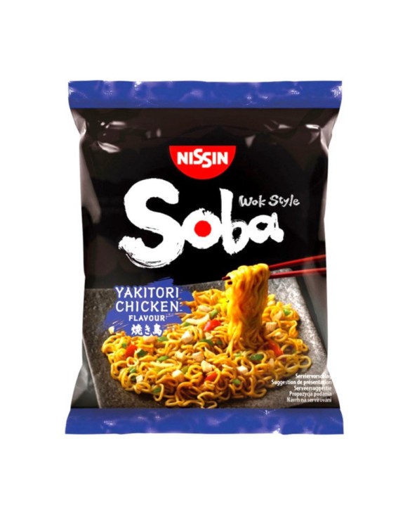 Tallarines Instantáneos yakisoba de sabo yakitori de pollo nissin 108g