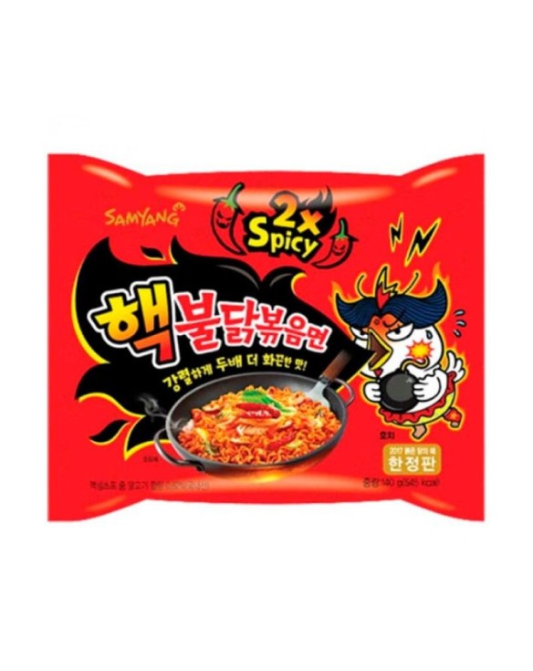 Tallarines BULDAK Samyang sabor Pollo Extra Picante Multi 140g