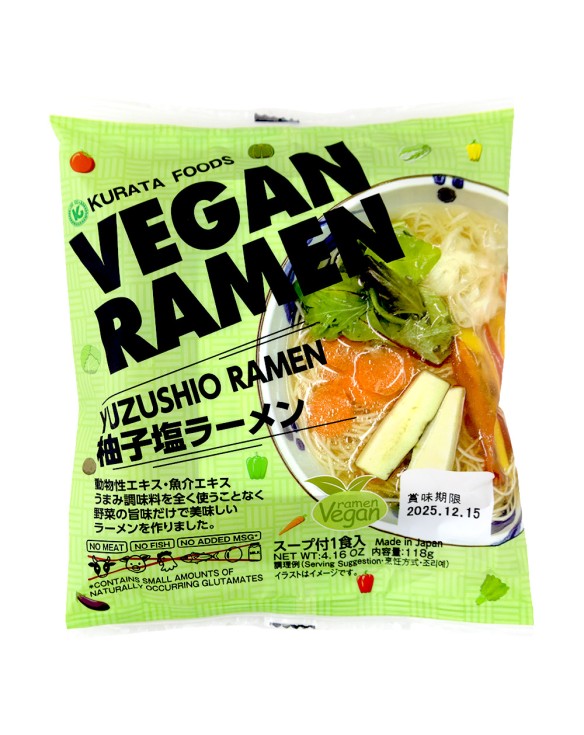 Ramen yuzushio vegano instantáneo (KURATA) 118g