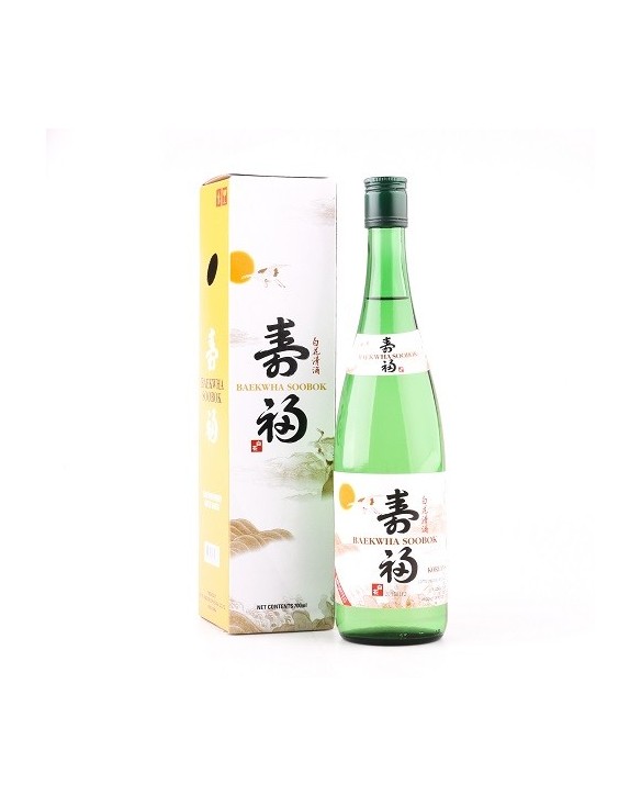 Sake baekwha soobok Pequeño Lotte 700ml Alc.13%