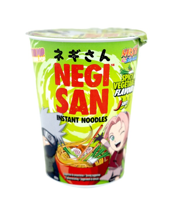 Tallarines cup verdura picante (NARUTO) sakura y kakashi 65g