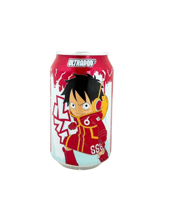 Bebida con gas sabor fresa y limón (Luffy-ONE PIECE) 330ml