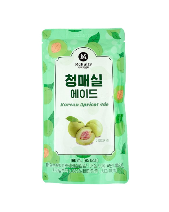 Bebida con sabor a albaricoque (MCNULTY) 190ml