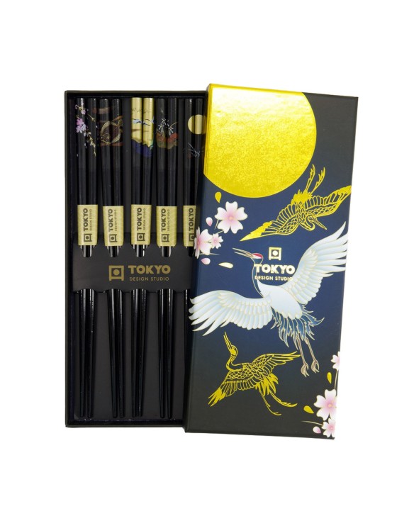 Palillo Set x5 pares "caja-grullas"