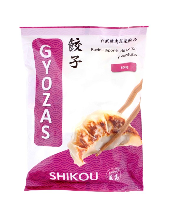 Gyoza cerdo-verdura 25pcs (SHIKOU) 500g