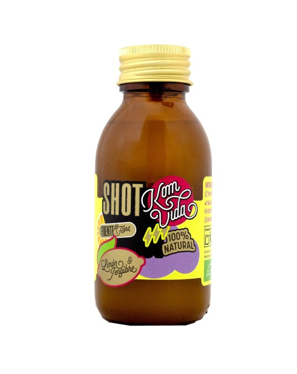 Bebida Shot jengibre, limón y fibra (KOMVIDA) 100ml