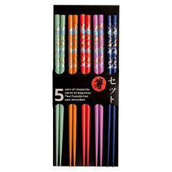 Palillo Colores 22,5cm 5 pares