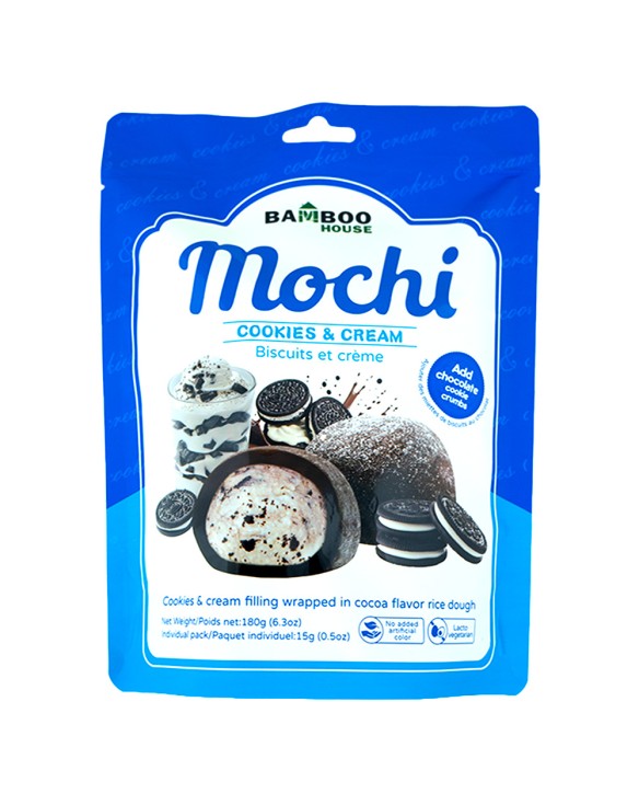 Mochi sabor galleta crema(BAMBOO HOUSE)180G