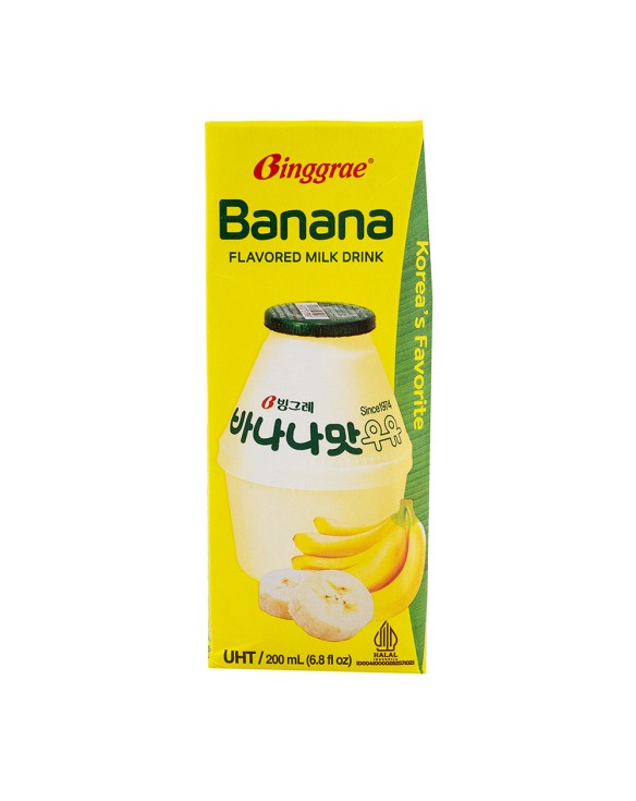 Bebida de leche con platano (BINGGRE) 200ml