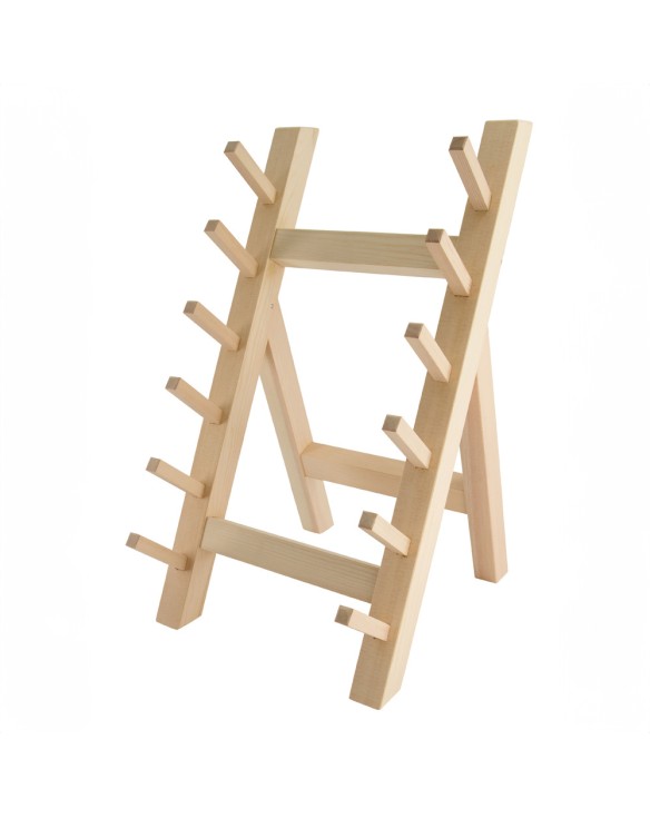 EXPOSITOR P/CUCHILLOS MADERA 6 uds.